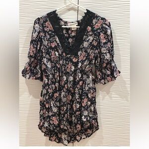 Romantic Gypsy Women's  Crochet Trim Top